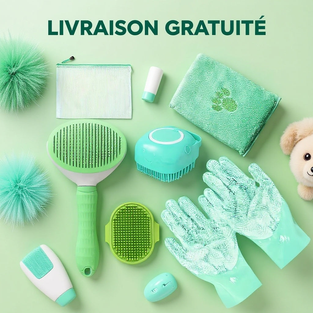 🐾Kit de toilettage 6-en-1 pour animaux