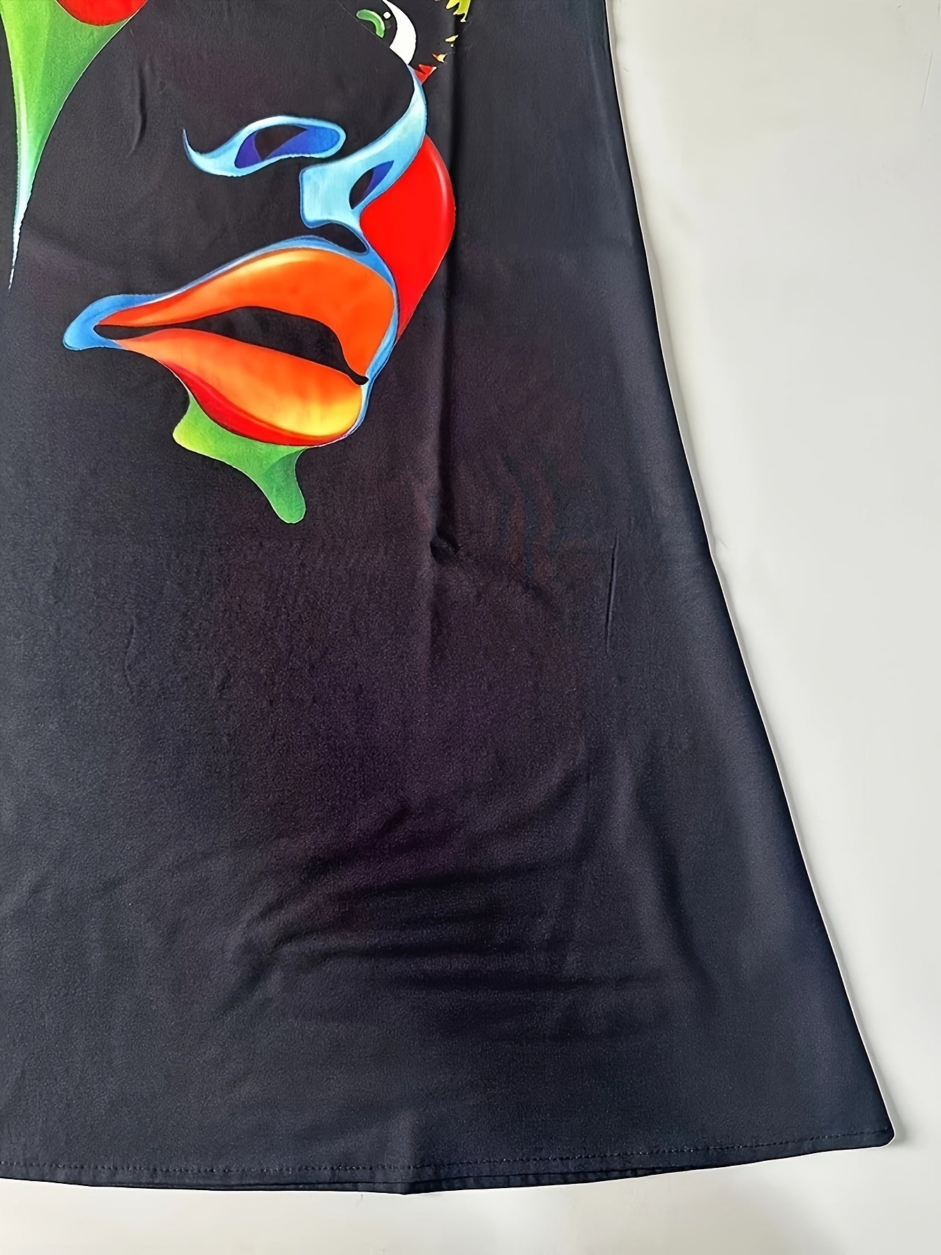 Robe d’été sans manches à imprimé coloré