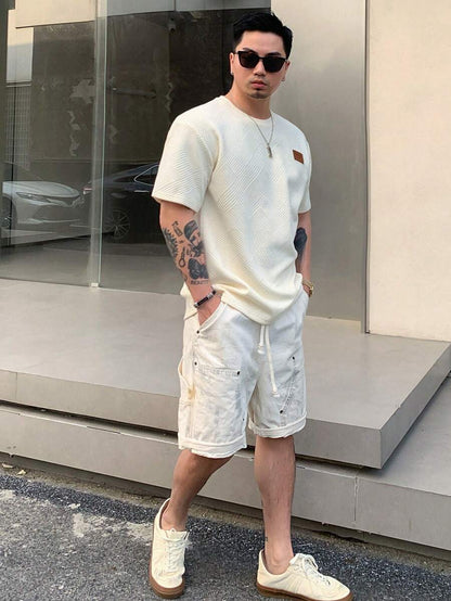  Ethan T-shirt décontracté à manches courtes pour homme