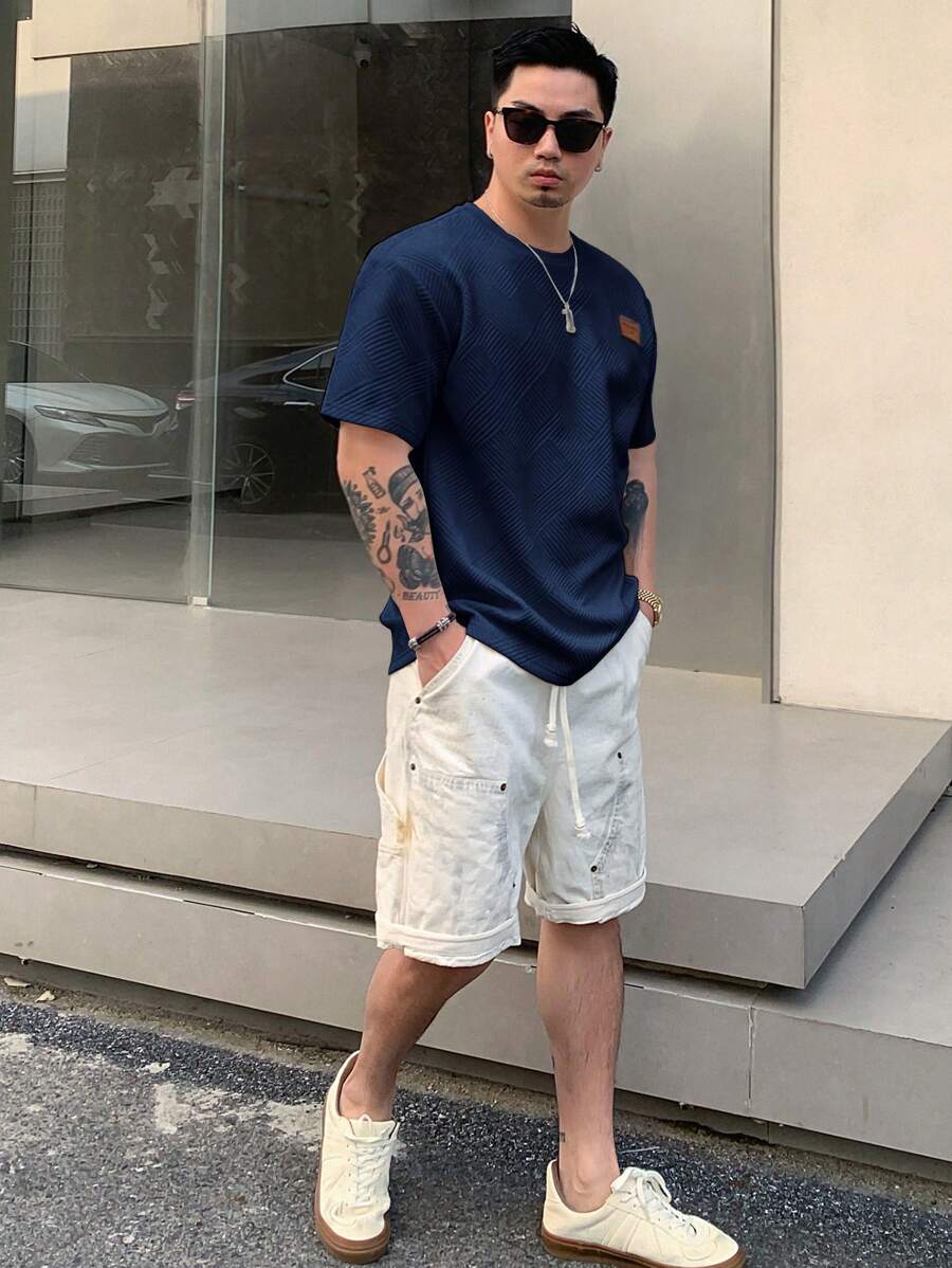  Ethan T-shirt décontracté à manches courtes pour homme
