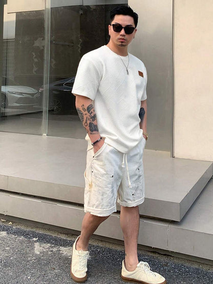  Ethan T-shirt décontracté à manches courtes pour homme
