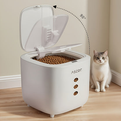 Conteneur de stockage hermétique grande capacité pour animaux domestiques, idéal pour un usage domestique