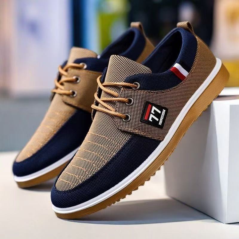 Jacky-Baskets en Toile pour Homme – Chaussures de Course Décontractées Polyvalentes avec Semelle Souple