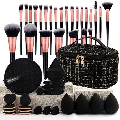 Un ensemble de pinceaux de maquillage