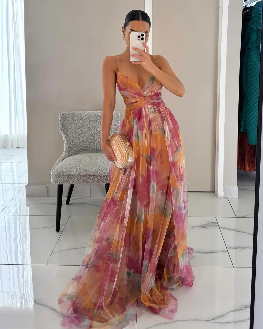PERSIAN | Robe maxi florale élégante (Édition spéciale)