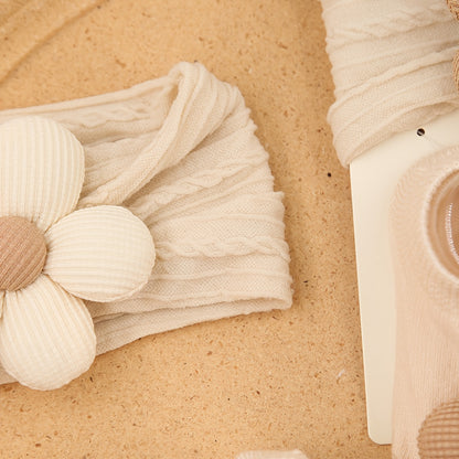 1 ensemble bandeau fleuri et chaussettes pour enfants