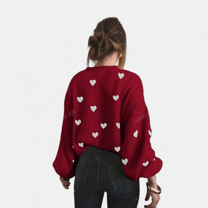 Sakura - Pull Douillet à Cœurs