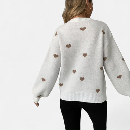 Sakura - Pull Douillet à Cœurs