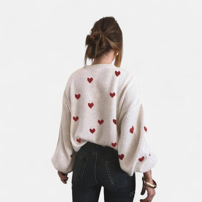 Sakura - Pull Douillet à Cœurs