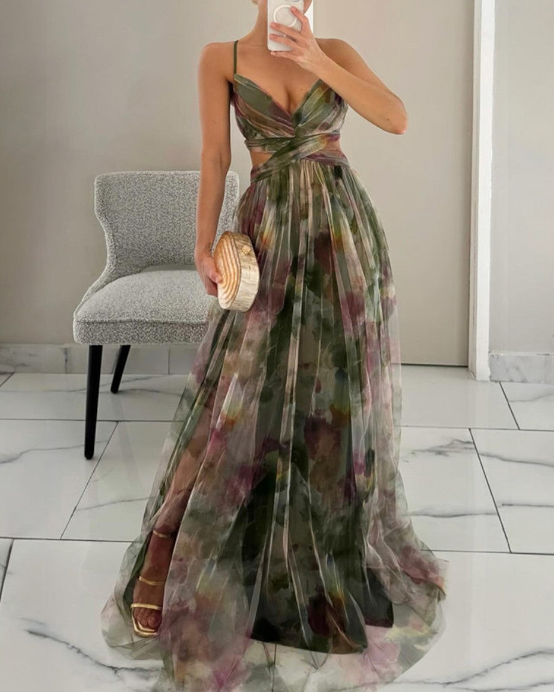 PERSIAN | Robe maxi florale élégante (Édition spéciale)