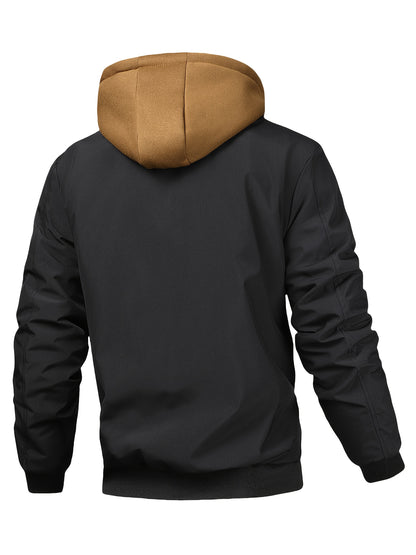 Blouson Bomber Homme à Capuche