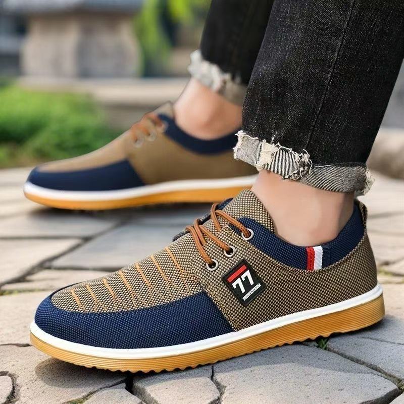 Jacky-Baskets en Toile pour Homme – Chaussures de Course Décontractées Polyvalentes avec Semelle Souple