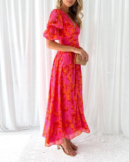 ELENA | Robe Maxi Élégance Ensoleillée (Édition Exclusive)