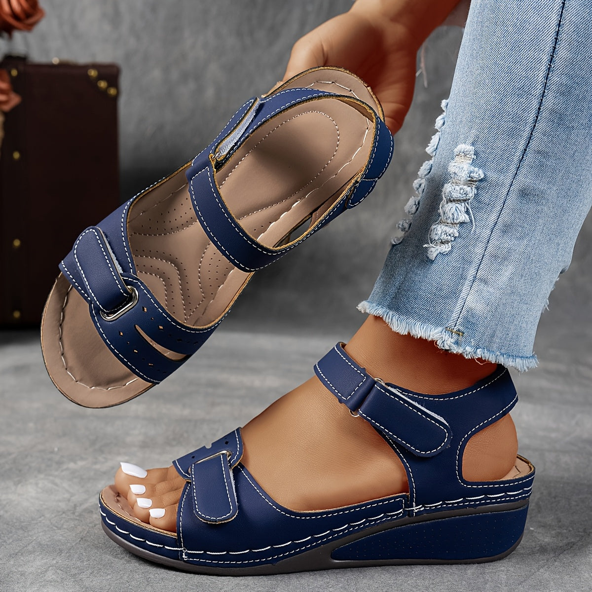 Sandales compensées légères à plateforme pour Femme