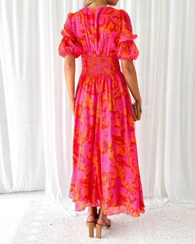 ELENA | Robe Maxi Élégance Ensoleillée (Édition Exclusive)