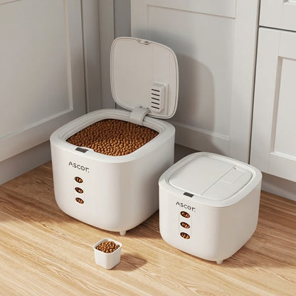 Conteneur de stockage hermétique grande capacité pour animaux domestiques, idéal pour un usage domestique
