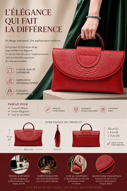 Pochette en Cuir Élégante pour Femme