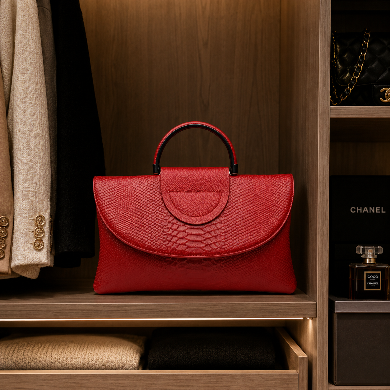 Pochette en Cuir Élégante pour Femme