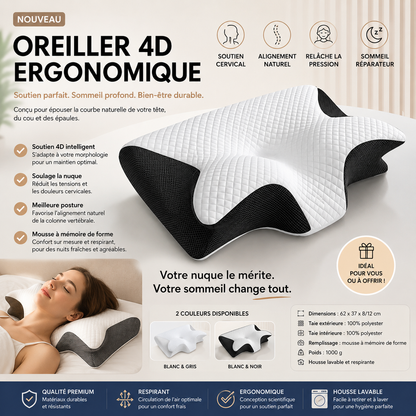 Oreiller Ergonomique Profilé