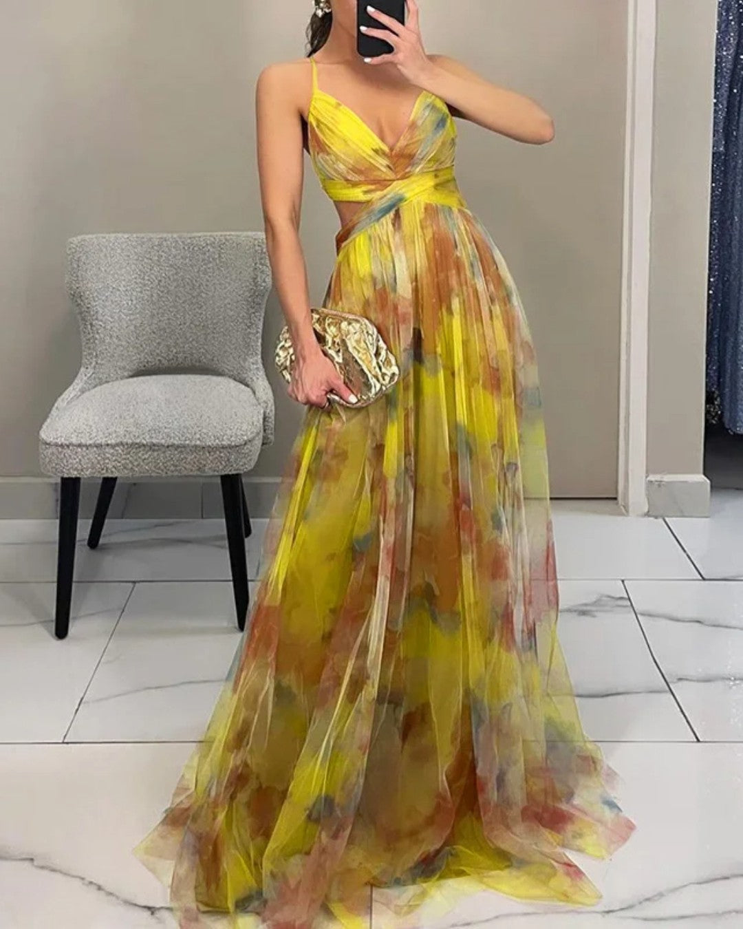 PERSIAN | Robe maxi florale élégante (Édition spéciale)