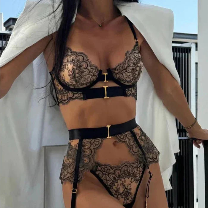 Larissa - Ensemble Dentelle Élégance Sensuelle | Amélor Paris