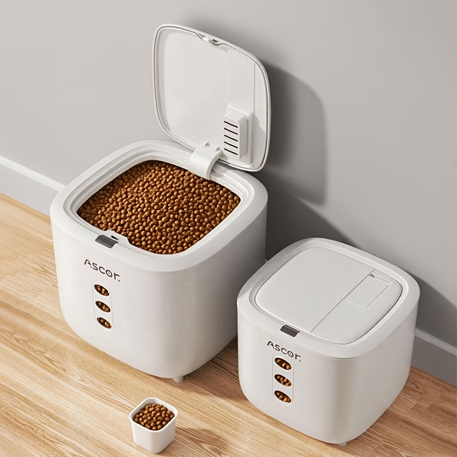 Conteneur de stockage hermétique grande capacité pour animaux domestiques, idéal pour un usage domestique