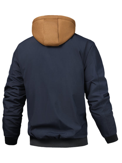Blouson Bomber Homme à Capuche