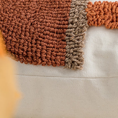 2 pièces : Housse de coussin velours géométrique abstraite avec rembourrage