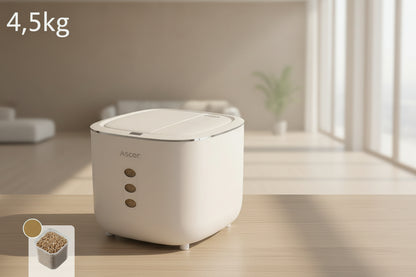 Conteneur de stockage hermétique grande capacité pour animaux domestiques, idéal pour un usage domestique