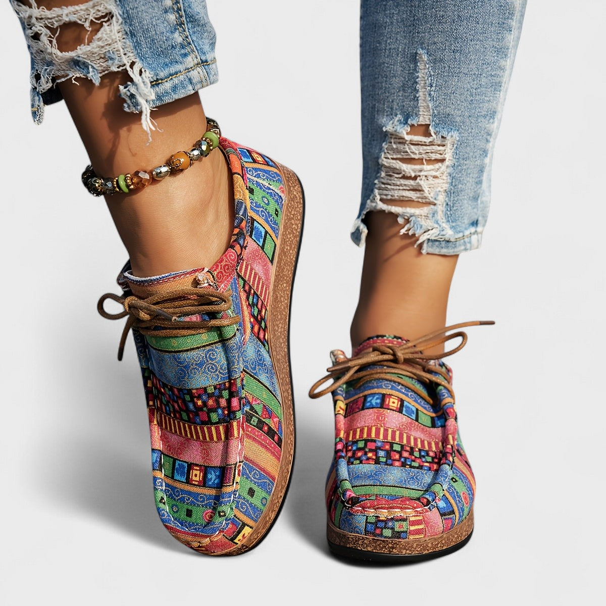 Chaussures Bohèmes Patchwork Confort