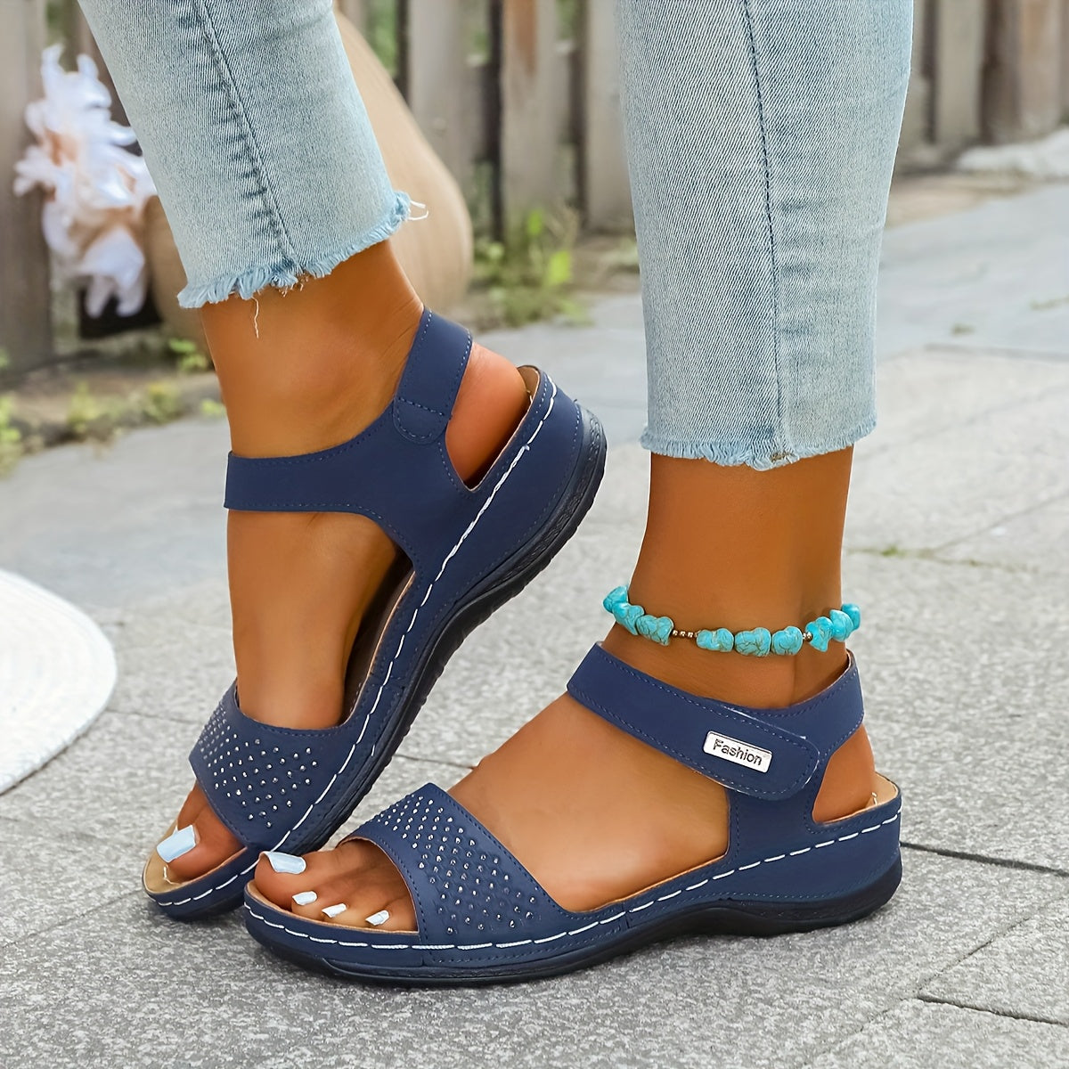Sandales Compensées d'Été pour Femme – Légères et Étincelantes