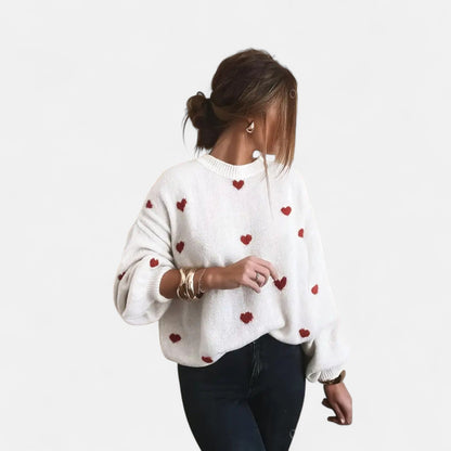 Sakura - Pull Douillet à Cœurs