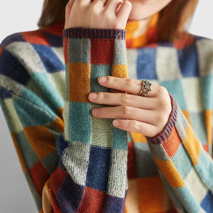 Florentiaa - Pull À Carreaux Colorés