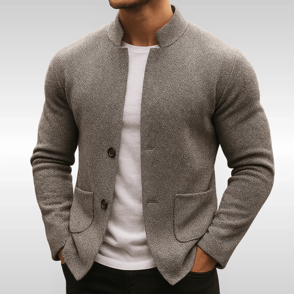 AMAURY| GILET EN MAILLE STRUCTURÉE POUR HOMME