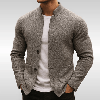 AMAURY| GILET EN MAILLE STRUCTURÉE POUR HOMME