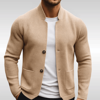 AMAURY| GILET EN MAILLE STRUCTURÉE POUR HOMME